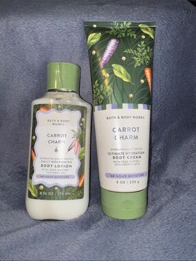 Bath & Body Works Carrot Charm Body Lotion & Cream Set